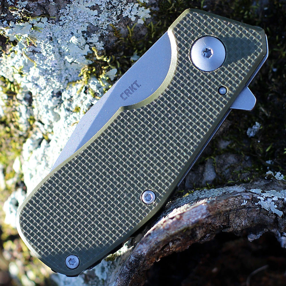 CRKT Razelcliffe Compact - OD Green G-10/SS (2.0" 8Cr13MoV) CR4021ODS 3 CRKT Razelcliffe Compact - OD Green G-10/SS (2.0" 8Cr13MoV) CR4021ODS - Image 3