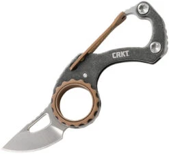 CRKT Compano Carabiner - Blackwashed SS (1.42" 5Cr15MoV) CR9082