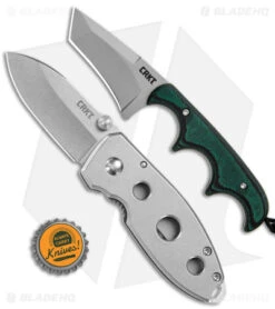 CRKT Burnley Squid Holey + Folts Minimalist Tanto Neck Knife Bundle -CRKT CRKT Burnley Holey Squid Folts Minimalist Tanto Bundle BHQ 178151 jr real bottlecap