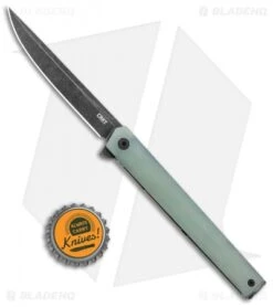 CRKT CEO Exclusive Flipper Liner Lock Knife Natural G-10 (3.25" Smokewash) -CRKT CRKT CEO Flipper LL Natural G 10 Black SW D2 BHQ 121122 jr bottlecap