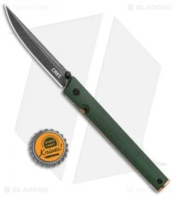 CRKT CEO Liner Lock Knife Green Micarta (3.1" Smokewash D2) BHQ Exclusive 10 CRKT CEO Liner Lock Knife Green Micarta (3.1" Smokewash D2) BHQ Exclusive -CRKT CRKT CEO LL Green Micarta SW D2 7096GKD2 BHQ 101007 jr 1 bottlecap