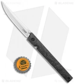 CRKT CEO Liner Lock Knife Marble Carbon Fiber (3.1" Satin S35VN) -CRKT CRKT CEO LL Marble CF Satin BHQ 113867 jr bottlecap