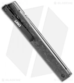 CRKT CEO Liner Lock Knife Marble Carbon Fiber (3.1" Satin S35VN) -CRKT CRKT CEO LL Marble CF Satin BHQ 113867 jr side