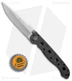 CRKT Carson M16-01F Spear Point Flipper Knife Carbon Fiber (3.1" Satin) -CRKT CRKT Carson M16 01F spear point cf satin BHQ 69070 er size