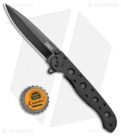 CRKT Carson M16-01KZ Tactical Zytel Folding Spear Point Knife (3" Black) -CRKT CRKT Carson M16 01KZ Tactical Zytel SP Black BHQ 8901 jr bottlecap