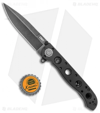 CRKT Carson M16-03DB Spear Point Dead Lock Flipper Knife (3.5" Black SW) 4 CRKT Carson M16-03DB Spear Point Dead Lock Flipper Knife (3.5" Black SW) - Image 4