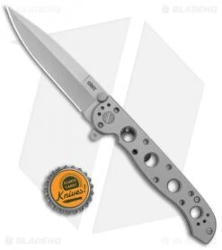 CRKT M16-03SS Stainless Steel Frame Lock Knife Spear Point (3.5" Bead Blast) -CRKT CRKT Carson M16 03SS SS BB FL SP BB BHQ 138966 jr bottlecap