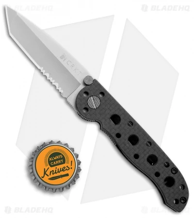 CRKT Carson M16-10F Tanto Flipper Knife Carbon Fiber (3" Satin Serr) 4 CRKT Carson M16-10F Tanto Flipper Knife Carbon Fiber (3" Satin Serr) - Image 4