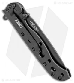 CRKT Carson M16-10KS EDC Tanto Frame Lock Knife (3" Black Serr) -CRKT CRKT Carson M16 10KS EDC Tanto Tactical Zytel Black Serr BHQ 11420 jr side