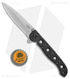 CRKT Carson M16-01Z EDC Spear Point Flipper Knife Zytel (3" Bead Blast) -CRKT CRKT Carson M16 10Z SP Zytel BB Serr BHQ 8899 jr bottlecap