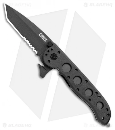 CRKT Carson M16-12ZLEK Tanto Flipper Knife Zytel (3" Black Serr) 1 CRKT Carson M16-12ZLEK Tanto Flipper Knife Zytel (3" Black Serr)