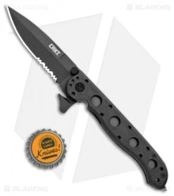 CRKT Carson M16-13ZLEK E.R. Spear Point Flipper Knife Zytel (3.375" Black Serr) 7 CRKT Carson M16-13ZLEK E.R. Spear Point Flipper Knife Zytel (3.375" Black Serr) -CRKT CRKT Carson M16 13ZLEK E.R. SP Zytel Black Serr BHQ 9881 jr bottlecap