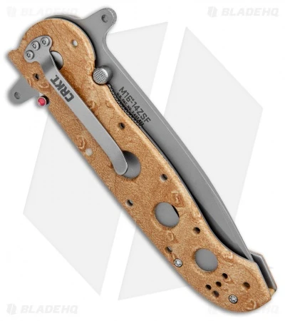 CRKT Carson M16-14ZSF Tanto Flipper Knife Desert Tan (3.875" Bead Blast Serr) 3 CRKT Carson M16-14ZSF Tanto Flipper Knife Desert Tan (3.875" Bead Blast Serr) - Image 3