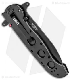 CRKT Carson M21-14SF Special Forces Flipper Knife Aluminum (3.875" Black Serr) 6 CRKT Carson M21-14SF Special Forces Flipper Knife Aluminum (3.875" Black Serr) -CRKT CRKT Carson M21 12SF Special Forces Aluminum Black Serr BHQ 6703 jr side