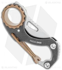 CRKT Compano Carabiner Folding Knife (1.4" Satin) 9082 -CRKT CRKT Compano Carabiner Folding Satin 9082 BHQ 119370 jr side