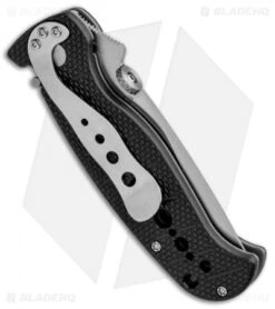 CRKT Crawford Falcon Liner Lock Knife Black Zytel (3" Satin Serr) 6242 6 CRKT Crawford Falcon Liner Lock Knife Black Zytel (3" Satin Serr) 6242 -CRKT CRKT Crawford Falcon LL Black Zytel Satin Serr 6242 BHQ 87729 jr side