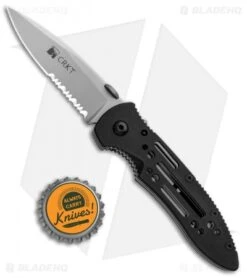 CRKT Crawford Point Guard Liner Lock Knife (3.5" Bead Blast Serr) 6762 7 CRKT Crawford Point Guard Liner Lock Knife (3.5" Bead Blast Serr) 6762 -CRKT CRKT Crawford PG LL BB Serr 6762 BHQ 87727 jr bottlecap