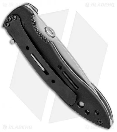 CRKT Crawford Point Guard Liner Lock Knife (3.5" Bead Blast Serr) 6763 3 CRKT Crawford Point Guard Liner Lock Knife (3.5" Bead Blast Serr) 6763 - Image 3