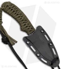 CRKT Crawford Thunder Strike Neck Knife Green Paracord (2.8" Black) 2032 7 CRKT Crawford Thunder Strike Neck Knife Green Paracord (2.8" Black) 2032 -CRKT CRKT Crawford Thunder Strike Neck Green Paracord Black BHQ 27278 jr sheath
