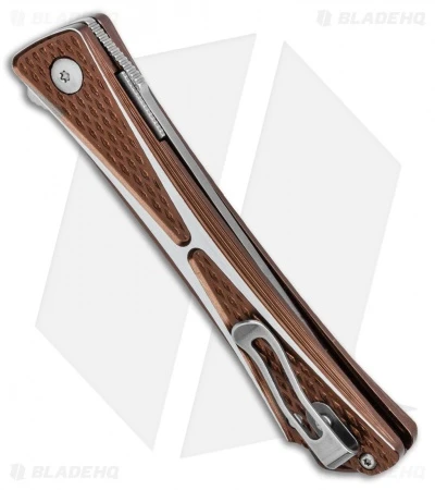 CRKT Crossbones Liner Lock Knife Bronze Aluminum (3.5" Satin) 7530B 3 CRKT Crossbones Liner Lock Knife Bronze Aluminum (3.5" Satin) 7530B - Image 3