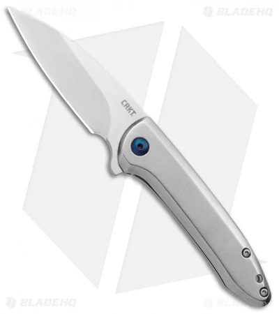 CRKT Delineation Spring Assisted Frame Lock Knife Stainless Steel (3" Satin) 1 CRKT Delineation Spring Assisted Frame Lock Knife Stainless Steel (3" Satin)