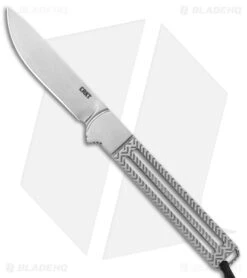 CRKT Testy Fixed Blade Knife Skeletonized Stainless Steel (2.4" Satin)