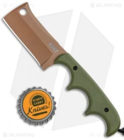 CRKT Folts Desert Warrior Minimalist Cleaver Neck Knife (2.1" Copper D2) 8 CRKT Folts Desert Warrior Minimalist Cleaver Neck Knife (2.1" Copper D2) -CRKT CRKT Folts Minimalist Cleaver Neck Knife OD Green G 10 Copper BHQ 114000 jr bottlecap