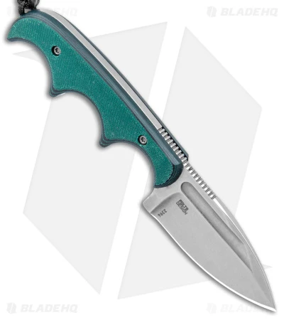 CRKT Folts Minimalist Spear Point Neck Knife Green Resin/Fiber (2.1" Stonewash) 2 CRKT Folts Minimalist Spear Point Neck Knife Green Resin/Fiber (2.1" Stonewash) - Image 2