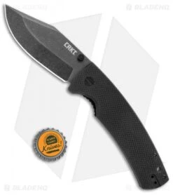 CRKT Ryan Johnson The Gulf Lock Knife Black G10 (4" Black Stonewash) -CRKT CRKT Gulf LL Black G 10 BSW 2795 BHQ 103930 jr bottlecap