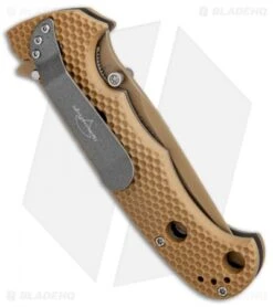 CRKT Hammond Iraqi Freedom Desert Cruiser Knife Tan (3.75" Tan Serr) 7914DI -CRKT CRKT Hammond Iraqi Freedom Desert Cruiser Tan Tan Serr 7914DI BHQ 87014 jr side