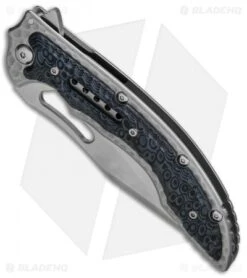 CRKT Ikoma Fossil Frame Lock Knife Black G-10 (3.96" Satin) 5473 -CRKT CRKT Ikoma Fossil Black G 10 Serr 5473 BHQ 51855 jr spine