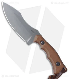 CRKT Kaila Cumings Bugsy Fixed Blade Knife Brown Micarta (3.78" Stonewash)