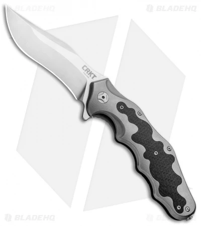 CRKT Ken Onion Motley Flipper Knife Carbon Fiber/Ti (Satin) K210CFXP 1 CRKT Ken Onion Motley Flipper Knife Carbon Fiber/Ti (Satin) K210CFXP