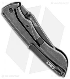 CRKT Lerch Burnout Frame Lock Knife G-10/Carbon Fiber (3.625" Black) 4123K -CRKT CRKT Lerch Burnout FL G 10 CF Black SW 4123K BHQ 103932 jr side