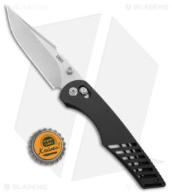 CRKT Lerch Definitive Crossbar Knife G-10 Black (3.7" Stonewash) 3820 -CRKT CRKT Lerch Definitive Crossbar Knife G 10 Black SW BHQ 179671 jr bottlecap