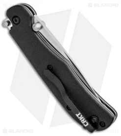 CRKT Offbeat II Lockback Knife Black GRN (3.2" Satin) 7760 -CRKT CRKT Offbeat II LB Black GRN Satin 7760 BHQ 92295 jr side