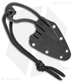 CRKT Owlet Fixed Blade Neck Knife Skeletonized (2.125" Black Stonewash) 2716 -CRKT CRKT Owlet Neck Skeletonized Black SW 2716 BHQ 103912 jr sheath