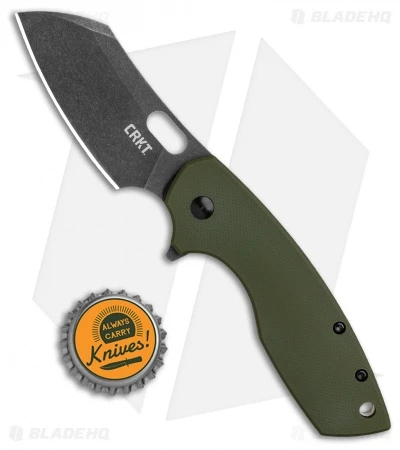 CRKT Pilar Large Frame Lock Knife OD Green G-10 (2.6" Black SW D2) BHQ Exclusive 4 CRKT Pilar Large Frame Lock Knife OD Green G-10 (2.6" Black SW D2) BHQ Exclusive - Image 4