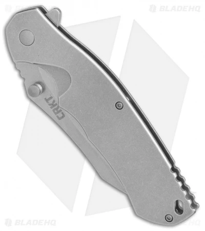 CRKT Rasp Frame Lock Flipper Knife Stainless Steel (3.67" Stonewash) 2081 3 CRKT Rasp Frame Lock Flipper Knife Stainless Steel (3.67" Stonewash) 2081 - Image 3