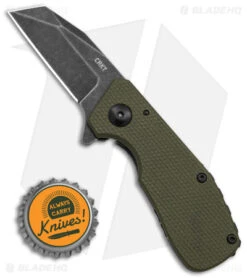 CRKT Graham Razelcliffe Frame Lock Knife OD Green G-10 (2.4" Black Stonewash) 7 CRKT Graham Razelcliffe Frame Lock Knife OD Green G-10 (2.4" Black Stonewash) -CRKT CRKT Razecliffe OD G10 Black Blade BHQ 140696 td size