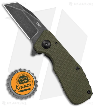 CRKT Graham Razelcliffe Frame Lock Knife OD Green G-10 (2.4" Black Stonewash) 4 CRKT Graham Razelcliffe Frame Lock Knife OD Green G-10 (2.4" Black Stonewash) - Image 4