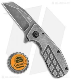 CRKT Razelcliffe Compact Frame Lock Knife Stainless Steel (2.4" Black SW) 4021 -CRKT CRKT Razelcliffe Compact Frame Lock Knife Stainless Steel 2.4in Black SW 4021 BHQ 113911 LS Bottlecap