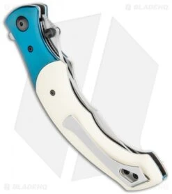 CRKT Ritual Spring Assisted Knife Ivory Micarta (4.5" Satin) 7471 -CRKT CRKT Ritual SA Ivory Micarta Satin 7471 BHQ 119367 jr side