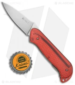 CRKT Rollock Pocket Knife Red Translucent (2.25" Polish) 5202R -CRKT CRKT Rollock Red Translucent Polish 5202R BHQ 68540 jr bottlecap