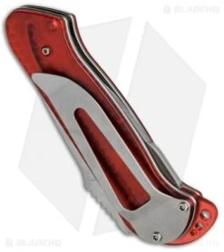 CRKT Rollock Pocket Knife Red Translucent (2.25" Polish) 5202R -CRKT CRKT Rollock Red Translucent Polish 5202R BHQ 68540 jr side