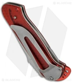 CRKT Rollock Pocket Knife Red Translucent (2.25" Polish Serr) 5212R 6 CRKT Rollock Pocket Knife Red Translucent (2.25" Polish Serr) 5212R -CRKT CRKT Rollock Red Translucent Polish Serr 5212R BHQ 68539 jr side
