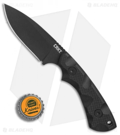 CRKT Siwi Drop Point Fixed Blade Knife Black G-10 (3.34" Black) 2082 4 CRKT Siwi Drop Point Fixed Blade Knife Black G-10 (3.34" Black) 2082 - Image 4