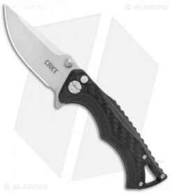 CRKT Tighe BT Fighter Compact Plunge Lock Knife Black GRN (2.875" SW) 5220