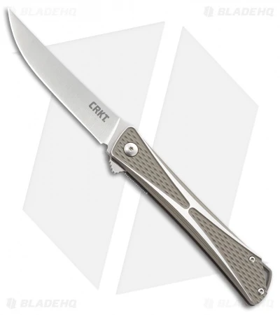 CRKT Crossbones Liner Lock Knife Aluminum (3.5" Satin) 7530 1 CRKT Crossbones Liner Lock Knife Aluminum (3.5" Satin) 7530