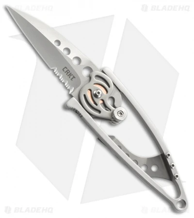 CRKT Van Hoy Snap Lock Folding Knife (2.5" Bead Blast Serr) 5112N 1 CRKT Van Hoy Snap Lock Folding Knife (2.5" Bead Blast Serr) 5112N